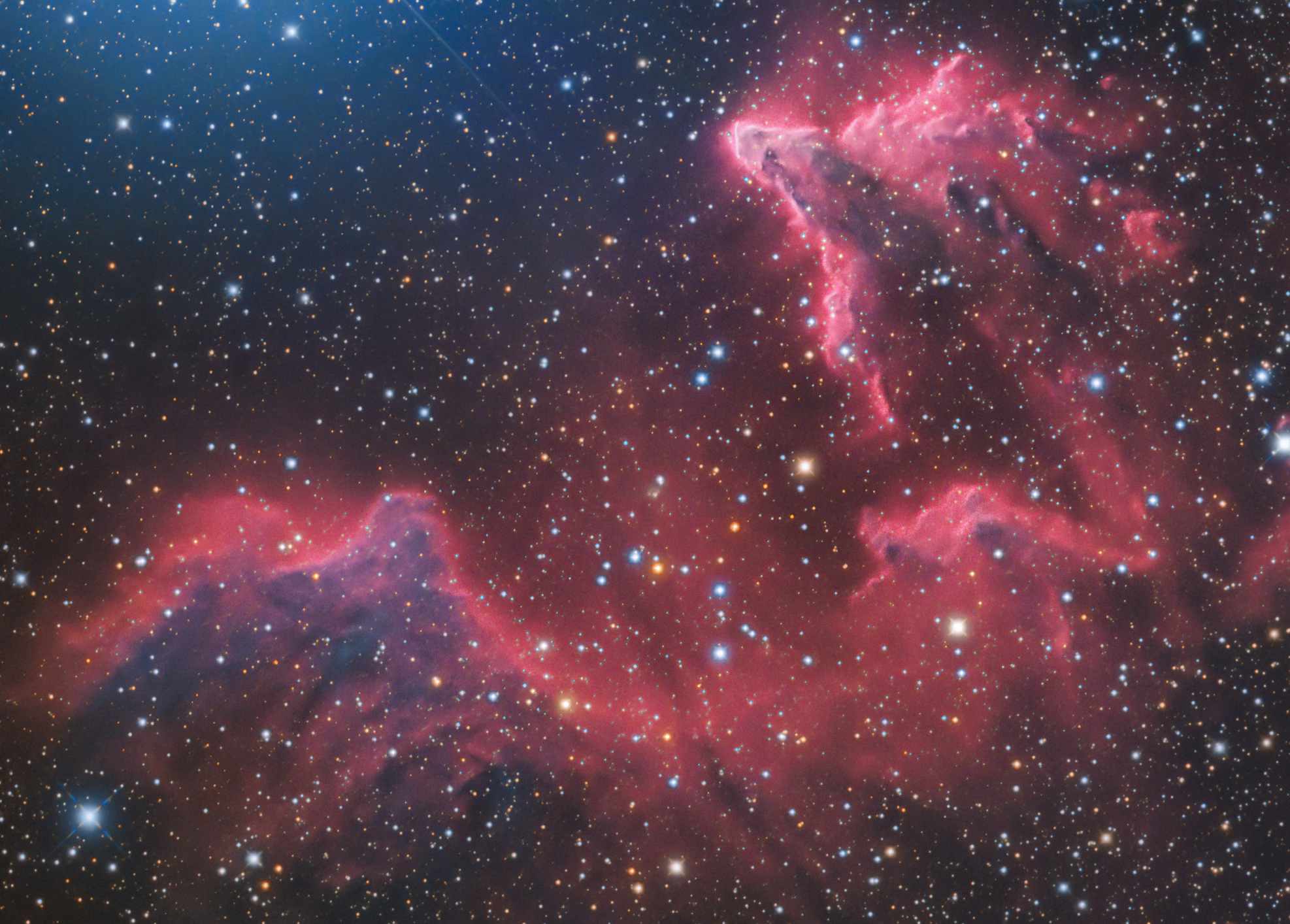 IC63 - IC59 Ghost in Cassiopeia